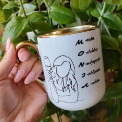 Kubek - "Wpisz Imie" elegancki 330ml/400ml