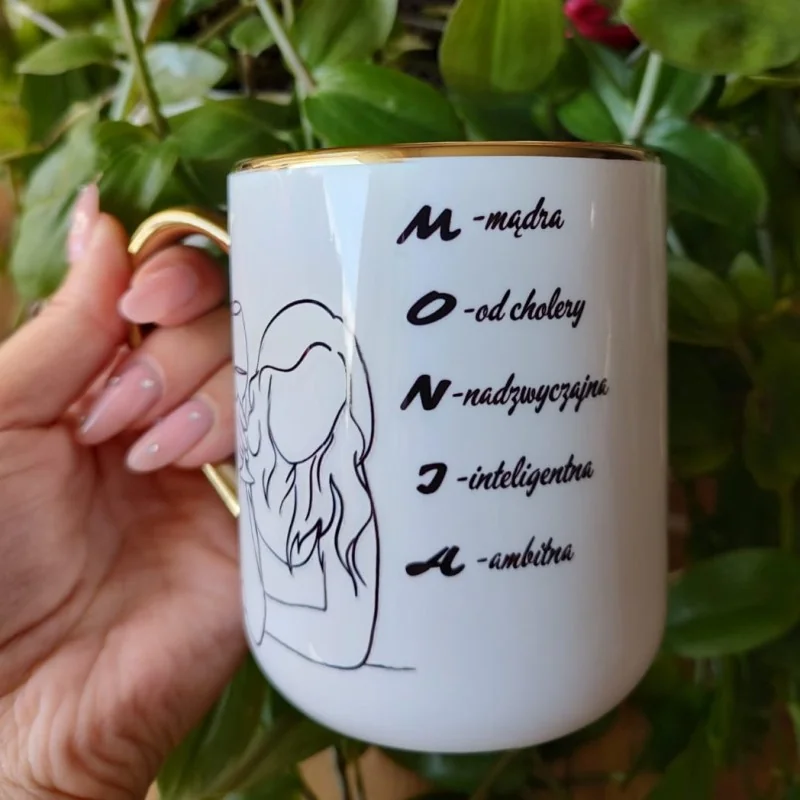 Kubek - "Wpisz Imie" elegancki 330ml/400ml