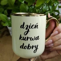 Tasse – „Inhale and Fucking Exhale/Good Fucking Morning“, elegant, 330 ml/400 ml