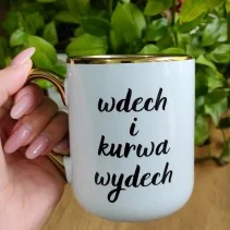 Tasse – „Inhale and Fucking Exhale/Good Fucking Morning“, elegant, 330 ml/400 ml