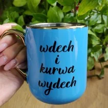 Tasse – „Inhale and Fucking Exhale/Good Fucking Morning“, elegant, 330 ml/400 ml